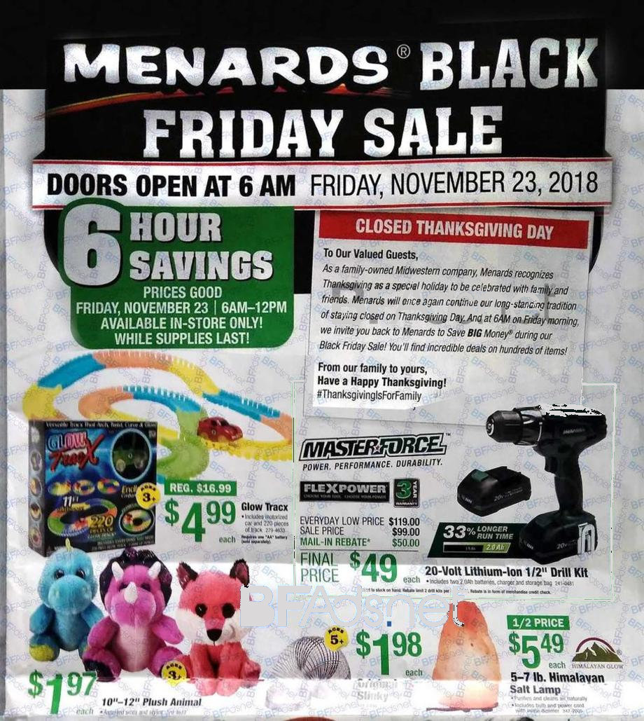 Menards Black Friday 2018 Ads, Deals and Sales